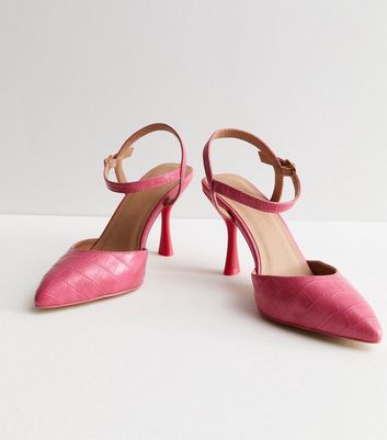 Pink court hot sale shoes wide fit