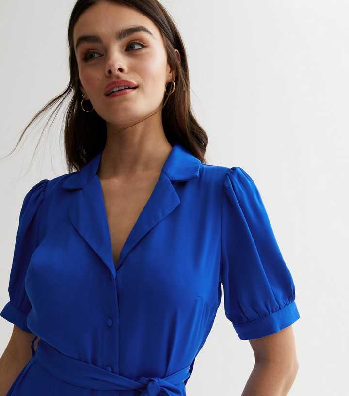 new look blue shirt dress New Look 6449 In Navy