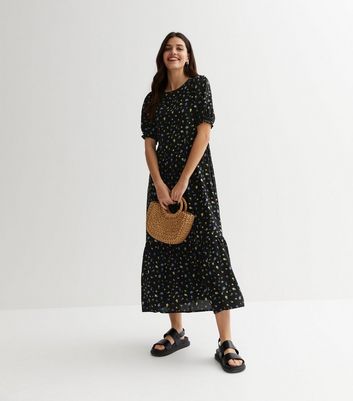 New look clearance black smock dress