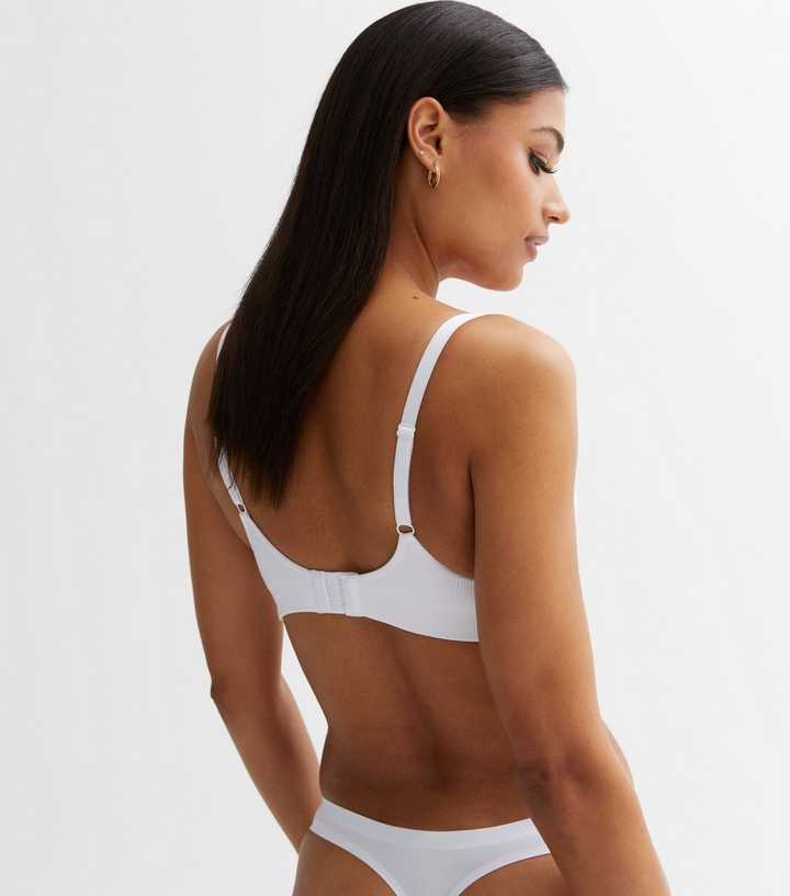 White Moulded Seamless Bra