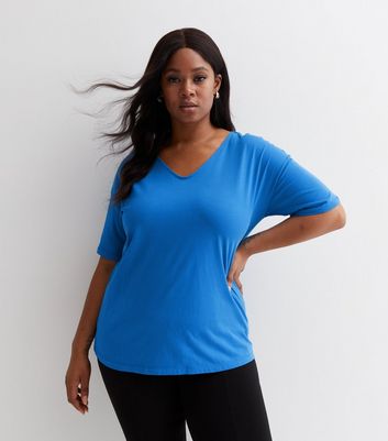 womens royal blue tshirt