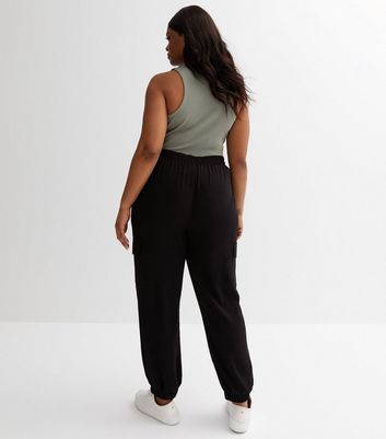 Y's Wool Gabardine Drawstring Pants (Trousers) Black 3 | PLAYFUL