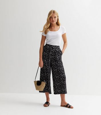 Batsheva Flared polkadot Cropped Trousers  Farfetch