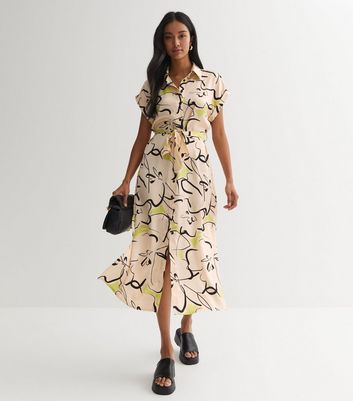 New look floral top shirt dress