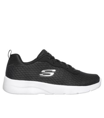 Skechers Black Dynamight Bobs Squad Mesh Lace Up Trainers