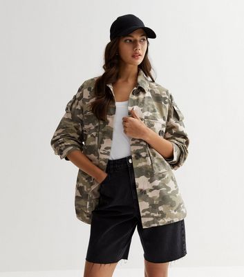 Oversized camouflage jacket on sale womens