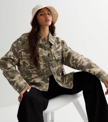 New look camo jacket sales