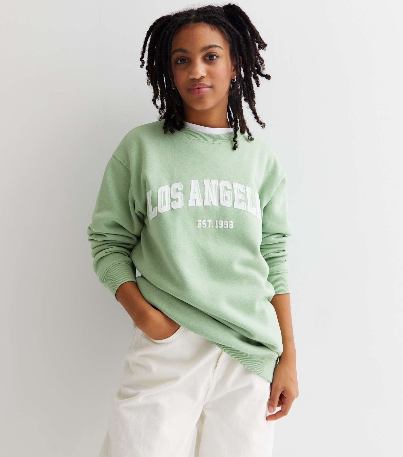 HOT PINK New Los Angeles Angels LOGO Crewneck Womens Sweatshirt SIZE XL 