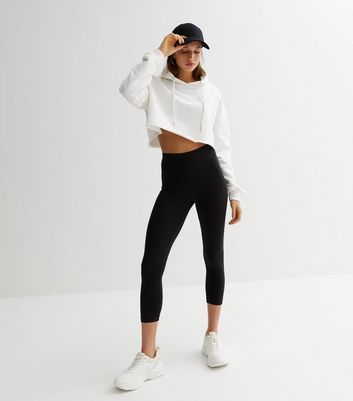 Topshop full length heavy weight legging with deep waistband in black | ASOS