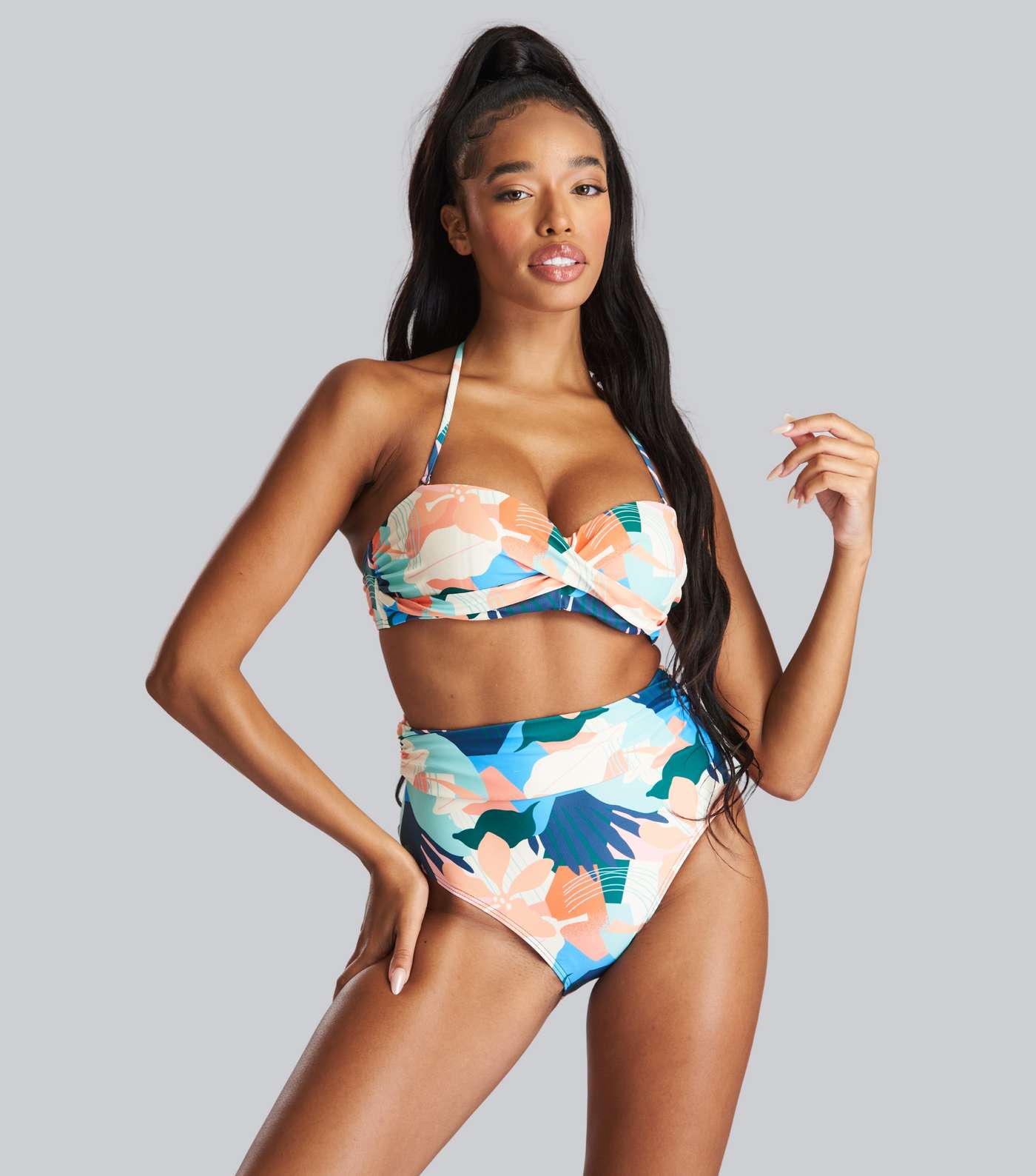 South Beach Multicoloured Tropical Twist Bikini Set