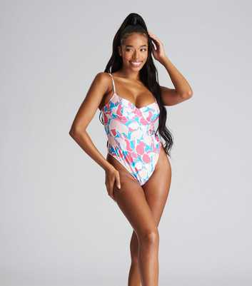 South Beach Multicoloured Tropical Underwired Swimsuit