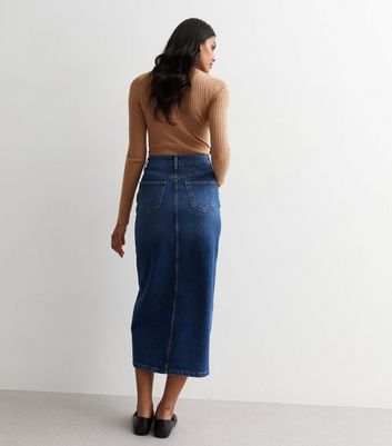 Dr denim midi outlet skirt