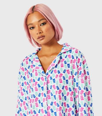 white long sleeve pajama set