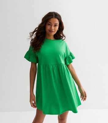 Green 2025 smock dress