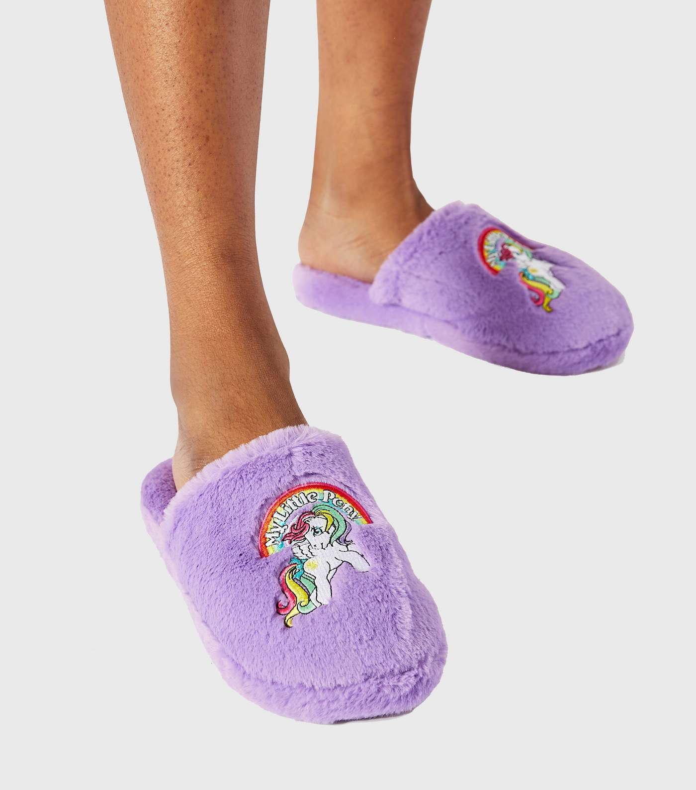 Skinnydip Lilac My Little Pony Embroidered Slippers Image 3