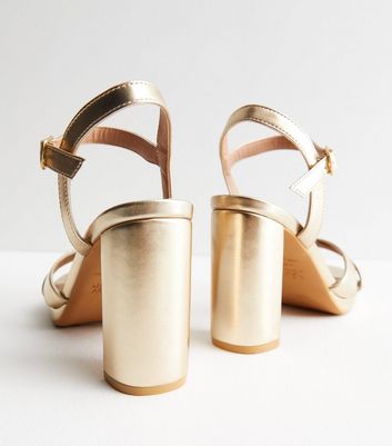 Gold best sale slingback sandals