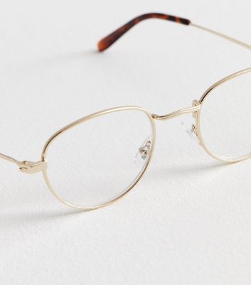 thin gold round glasses