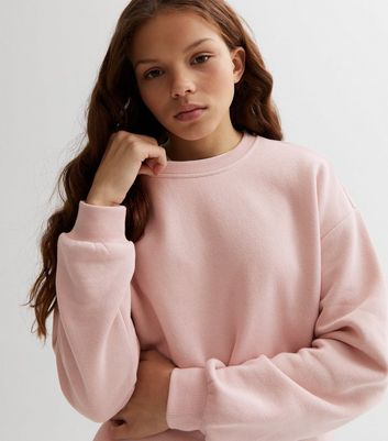 New look pink on sale sweatshirt