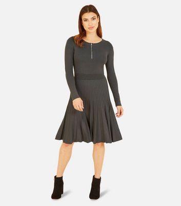 Dark grey 2025 skater dress