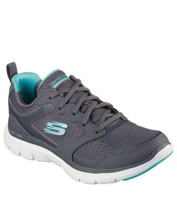 Skechers Dark Grey Flex Appeal Active Flow Trainers New Look