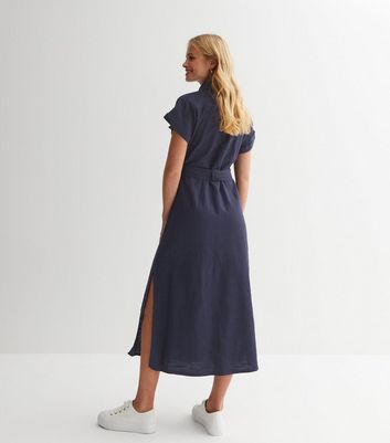 Oasis navy utility on sale dress