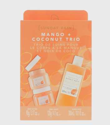 Sunday Rain 3 Pack Mango and Coconut Bath Set