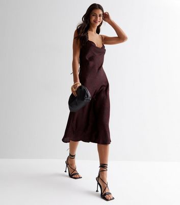 New look cowl outlet midi dress