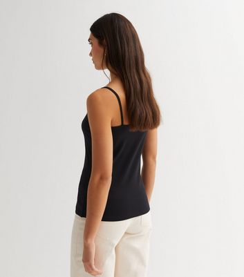 3 Pack Black Jersey Scoop Neck Camis | New Look
