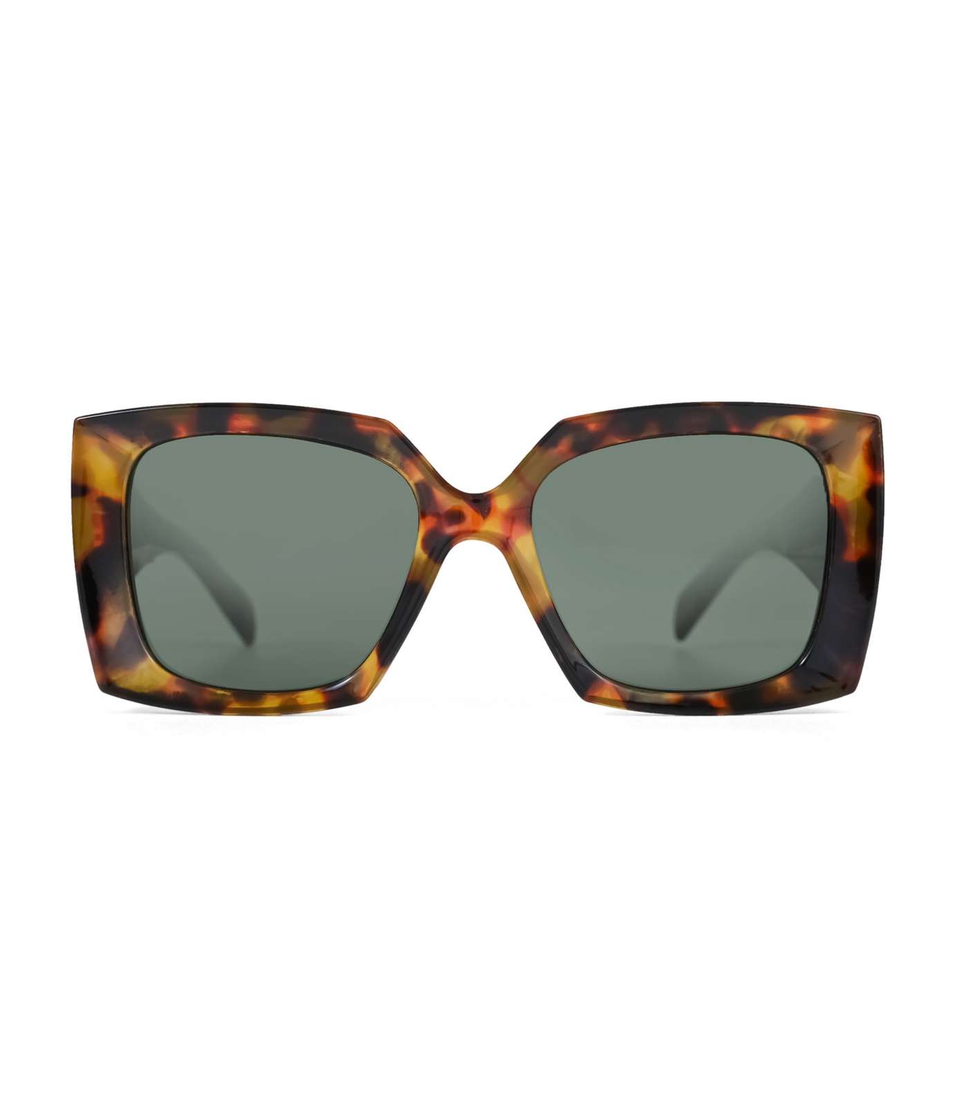 South Beach Brown Oversized Square Frame Sunglasses Image 3