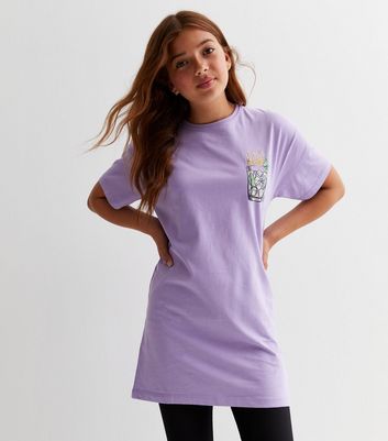 Name It Light Purple Drink Short Sleeve Tunic T-Shirt New Look