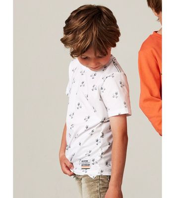 Name It White Dog Print T-Shirt