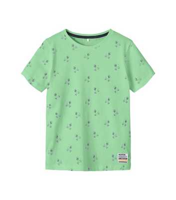Name It Green Dog Print T-Shirt