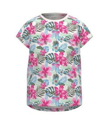 Name It White Floral Crew Neck T-Shirt New Look