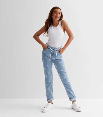 Name It Pale Blue Heart Jeans
