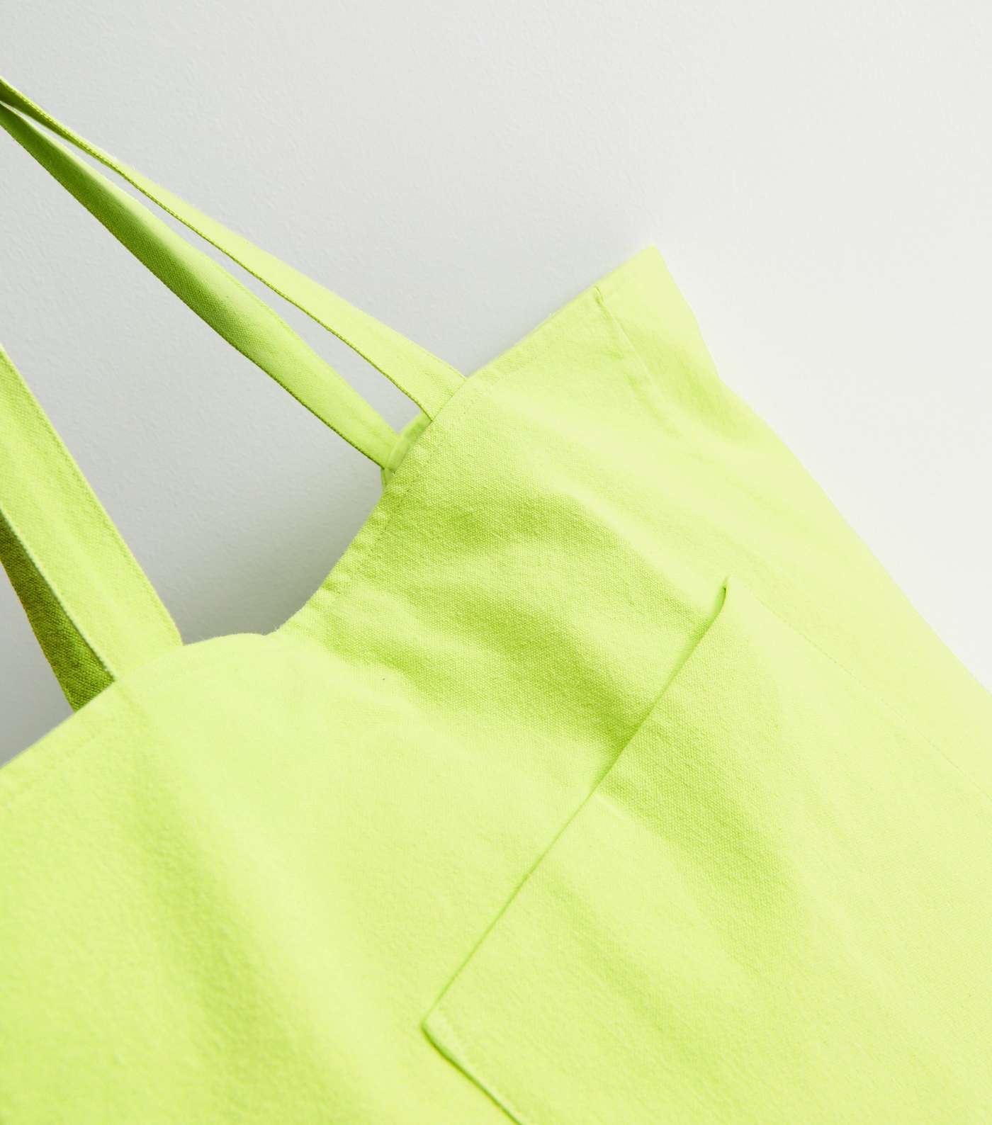 Light Green Canvas Large Tote Bag Image 3