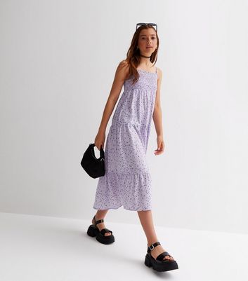 Lilac grey maxi clearance dress