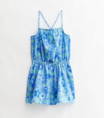 Girls 2025 blue playsuit