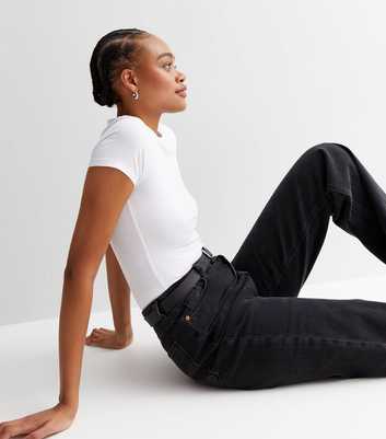 Tall White Jersey Short Sleeve Bodysuit