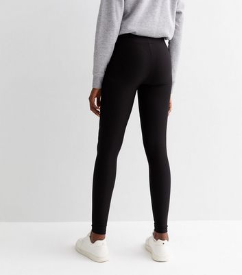 Tall Black Contour Ribbed High Waisted Leggings