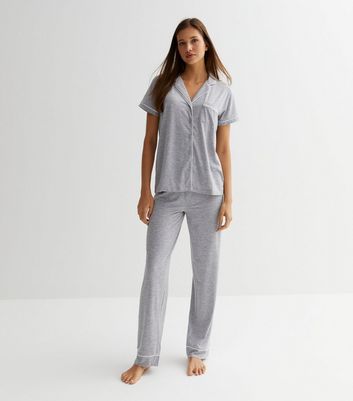 Ladies pjs best sale new look