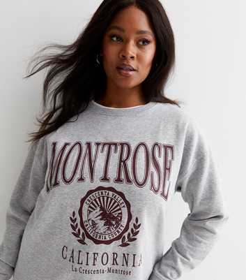 Curves Grey Montrose Logo Sweatshirt