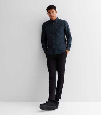 Ben Sherman Navy Long Sleeve Oxford Shirt