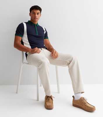 Ben Sherman Bright Blue Colour Block Polo Shirt