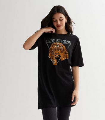 Wrangler tiger best sale tee black