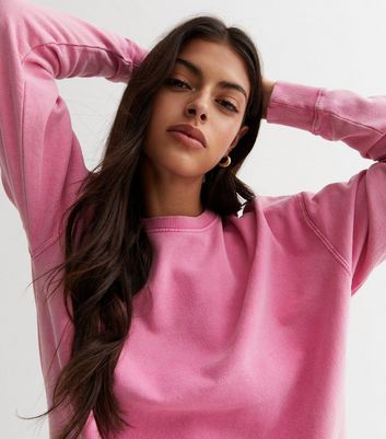 New look hot sale pink sweatshirt