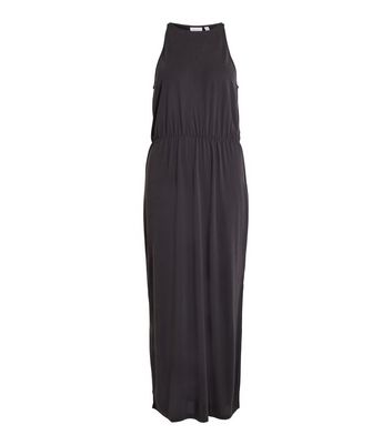 VILA Black Jersey Sleeveless Maxi Dress New Look