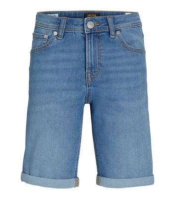 Mens blue hotsell jean shorts