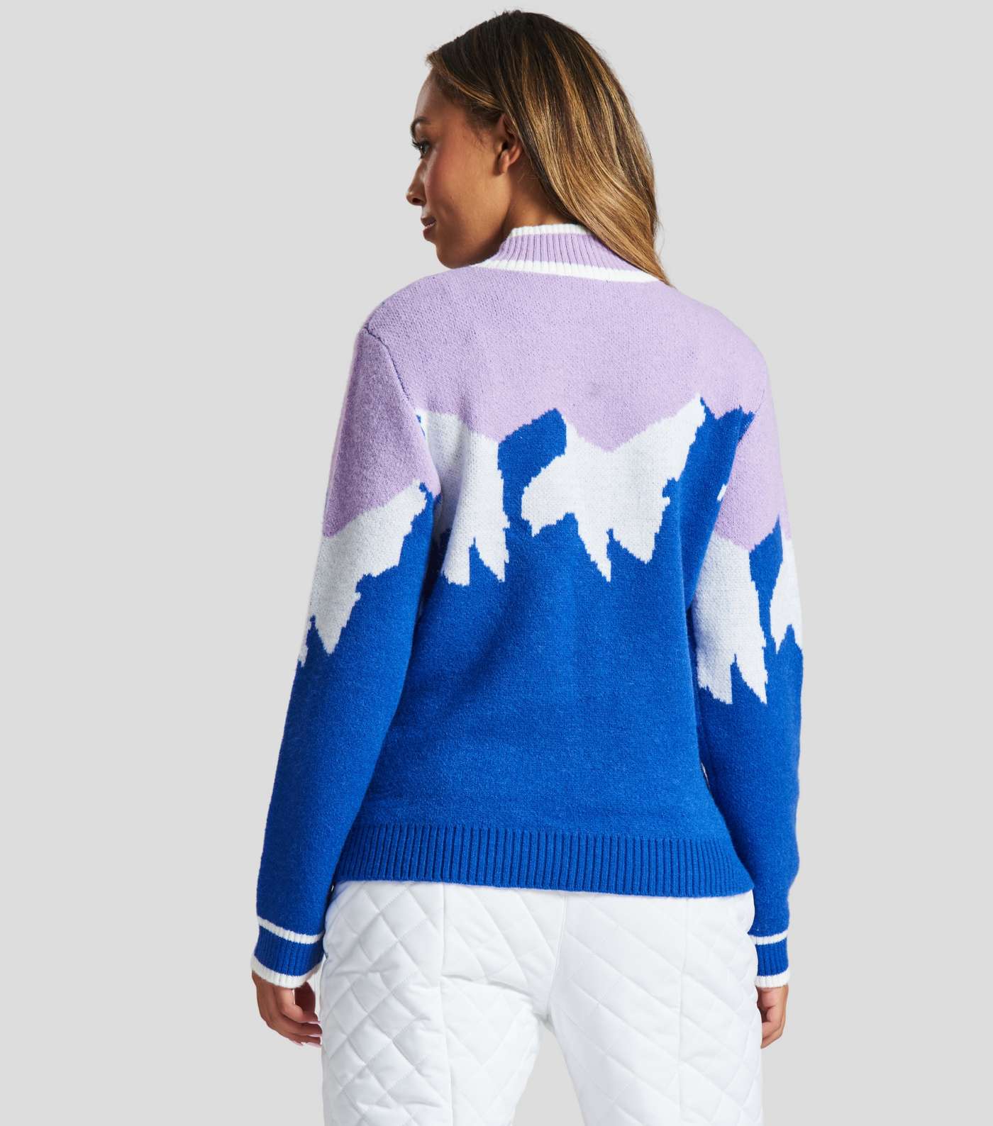 South Beach Multicoloured Mountain Knit Ski Jumper Image 6
