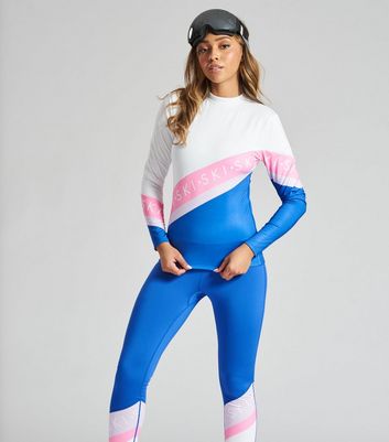 South Beach Multicoloured Colour Block Fleeceback Ski Leggings