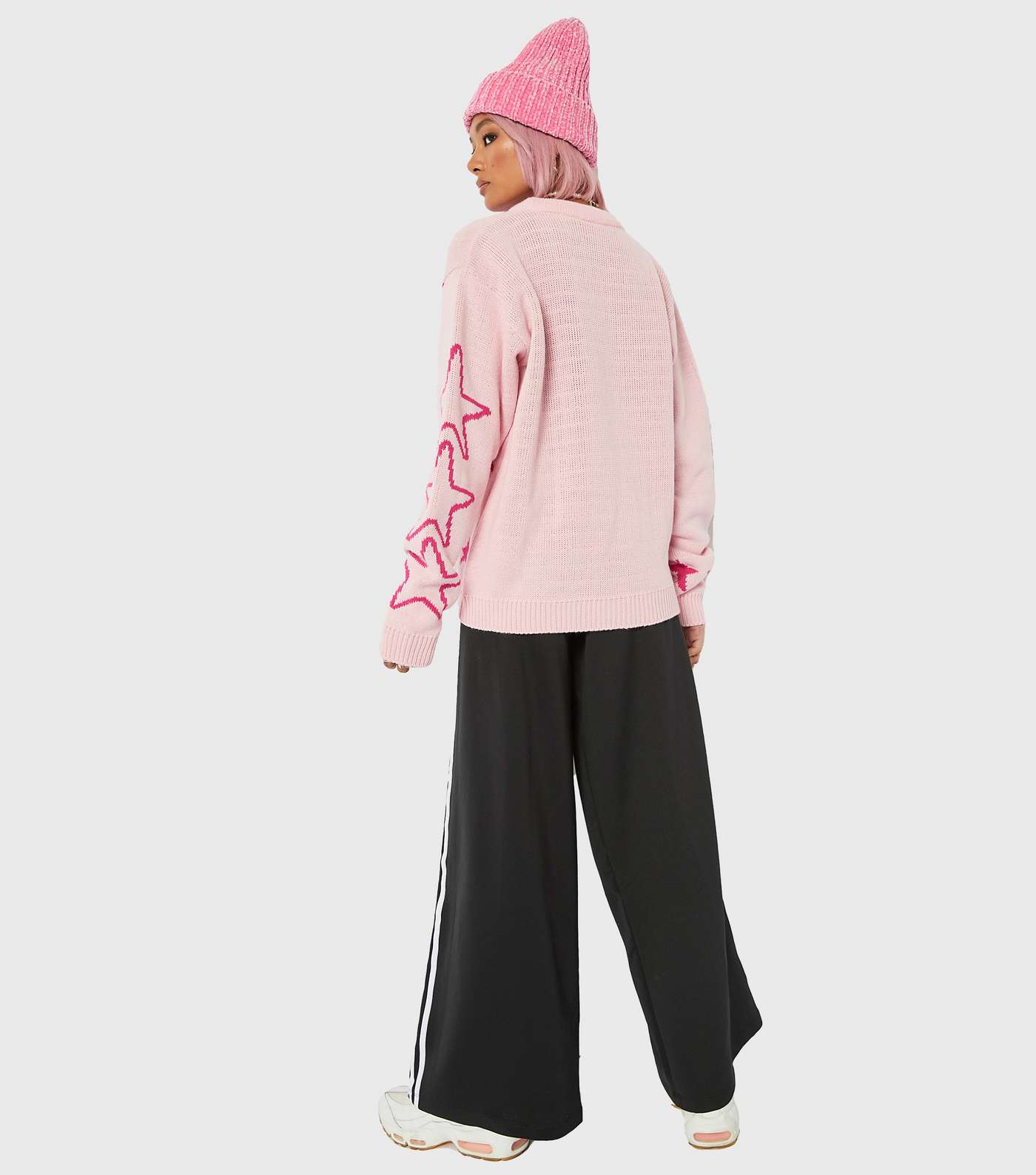 Skinnydip Pink Disney Marie Knit Oversized Jumper Image 4